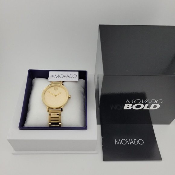 Movado Women's Gold Dial Watch - Picture 8 of 8